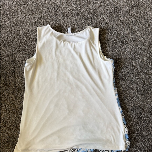 Charter Club White and Cream Tank Top Blouse - Picture 2 of 12